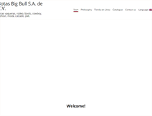 Tablet Screenshot of bigbull.com.mx